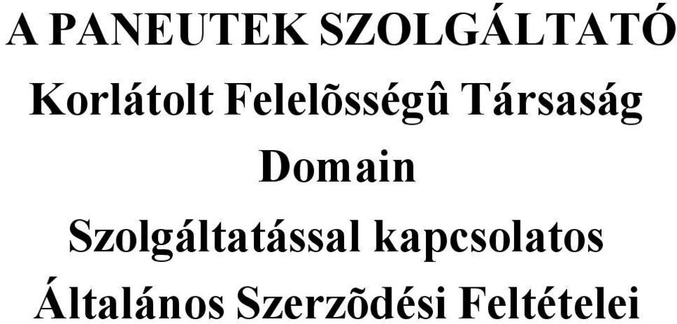 Társaság Domain