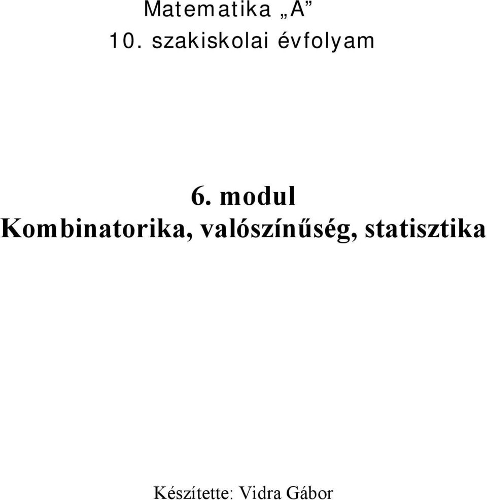 modul Kombinatorika,