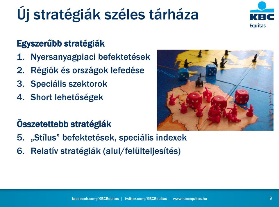 Speciális szektorok 4. Short lehetőségek Összetettebb stratégiák 5.