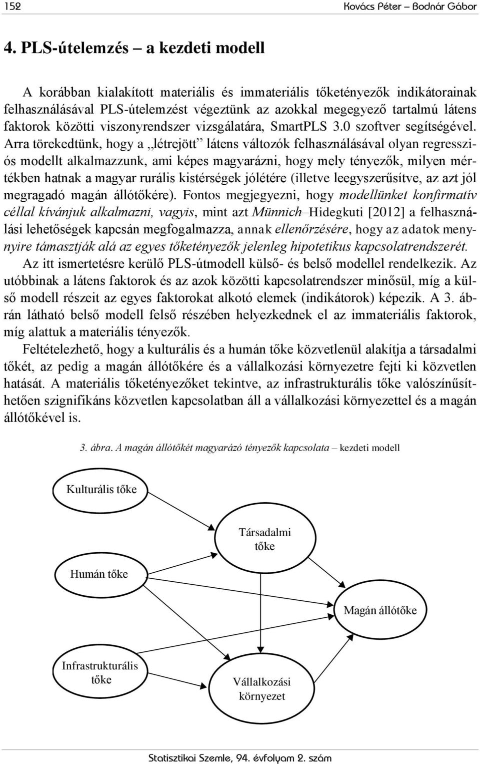 közötti viszonyrendszer vizsgálatára, SmartPLS 3.0 szoftver segítségével.