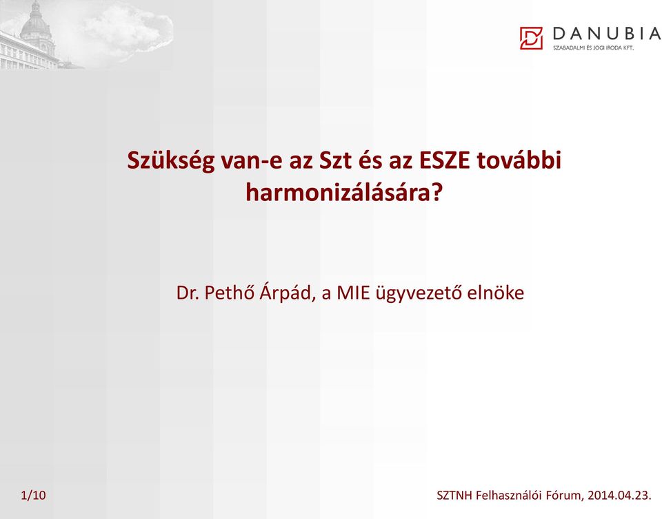Pethő Árpád, a MIE ügyvezető