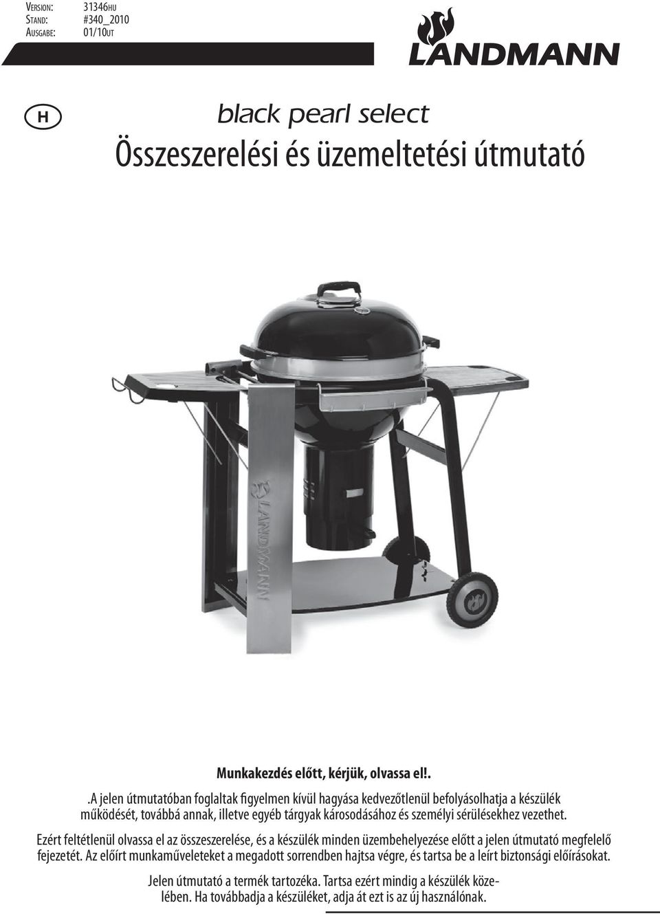 H Összeszerelési és üzemeltetési útmutató - PDF Free Download