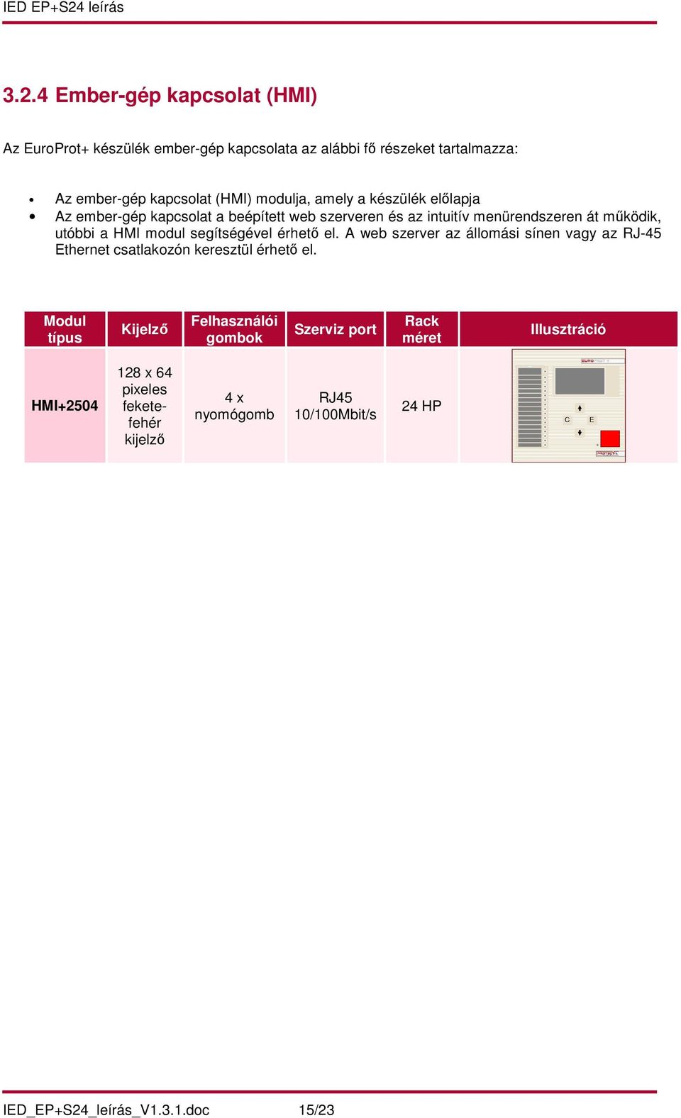 segítségével érhető el. A web szerver az állomási sínen vagy az RJ-45 Ethernet csatlakozón keresztül érhető el.