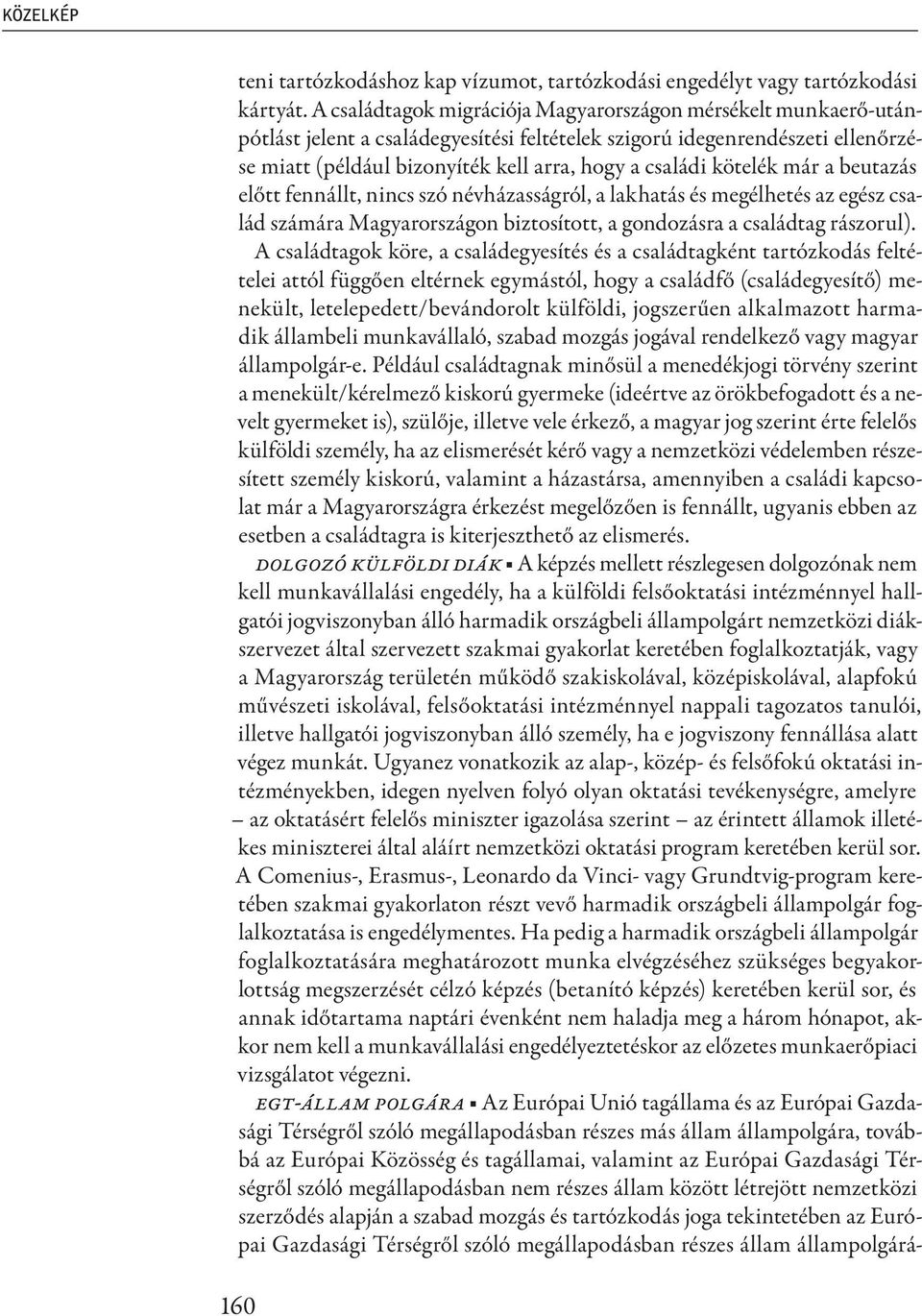 kötelék már a beutazás előtt fennállt, nincs szó névházasságról, a lakhatás és megélhetés az egész család számára Magyarországon biztosított, a gondozásra a családtag rászorul).