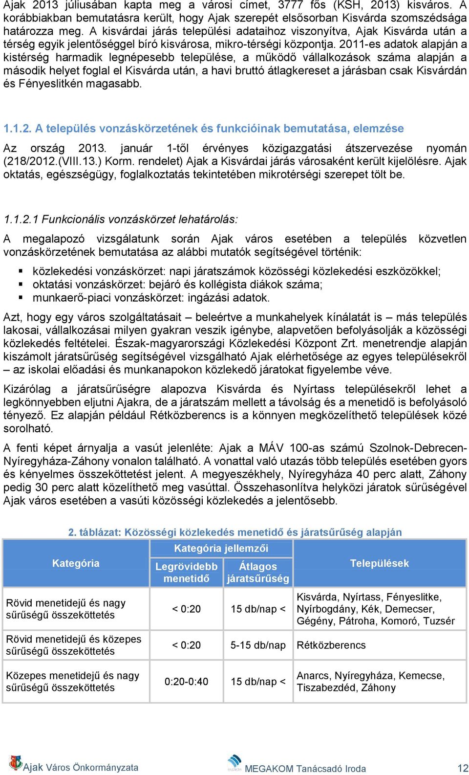 2011-es adatok alapján a kistérség harmadik legnépesebb települése, a működő vállalkozások száma alapján a második helyet foglal el Kisvárda után, a havi bruttó átlagkereset a járásban csak Kisvárdán