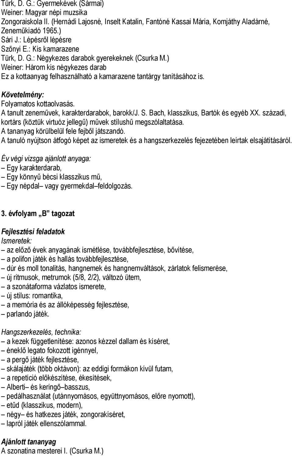 ZONGORA. Előképző évfolyamok. 1. évfolyam - PDF Ingyenes letöltés