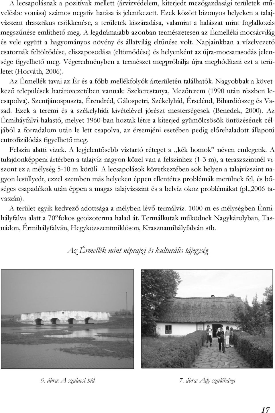 A legdrámaiabb azonban természetesen az Érmelléki mocsárvilág és vele együtt a hagyományos növény és állatvilág eltűnése volt.