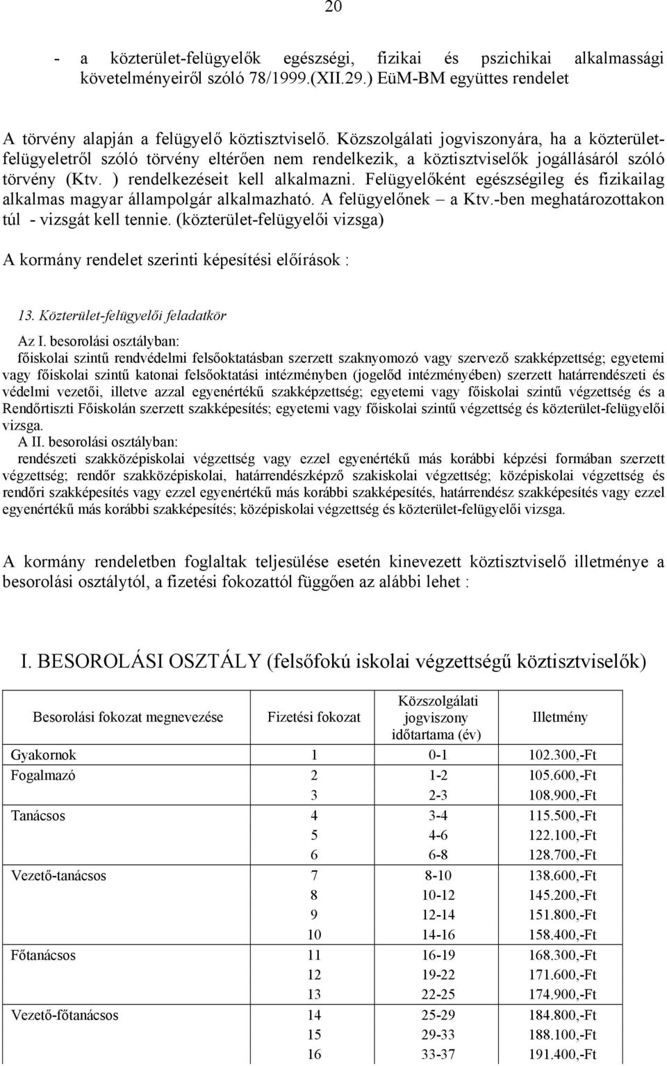 Felügyelőként egészségileg és fizikailag alkalmas magyar állampolgár alkalmazható. A felügyelőnek a Ktv.-ben meghatározottakon túl - vizsgát kell tennie.