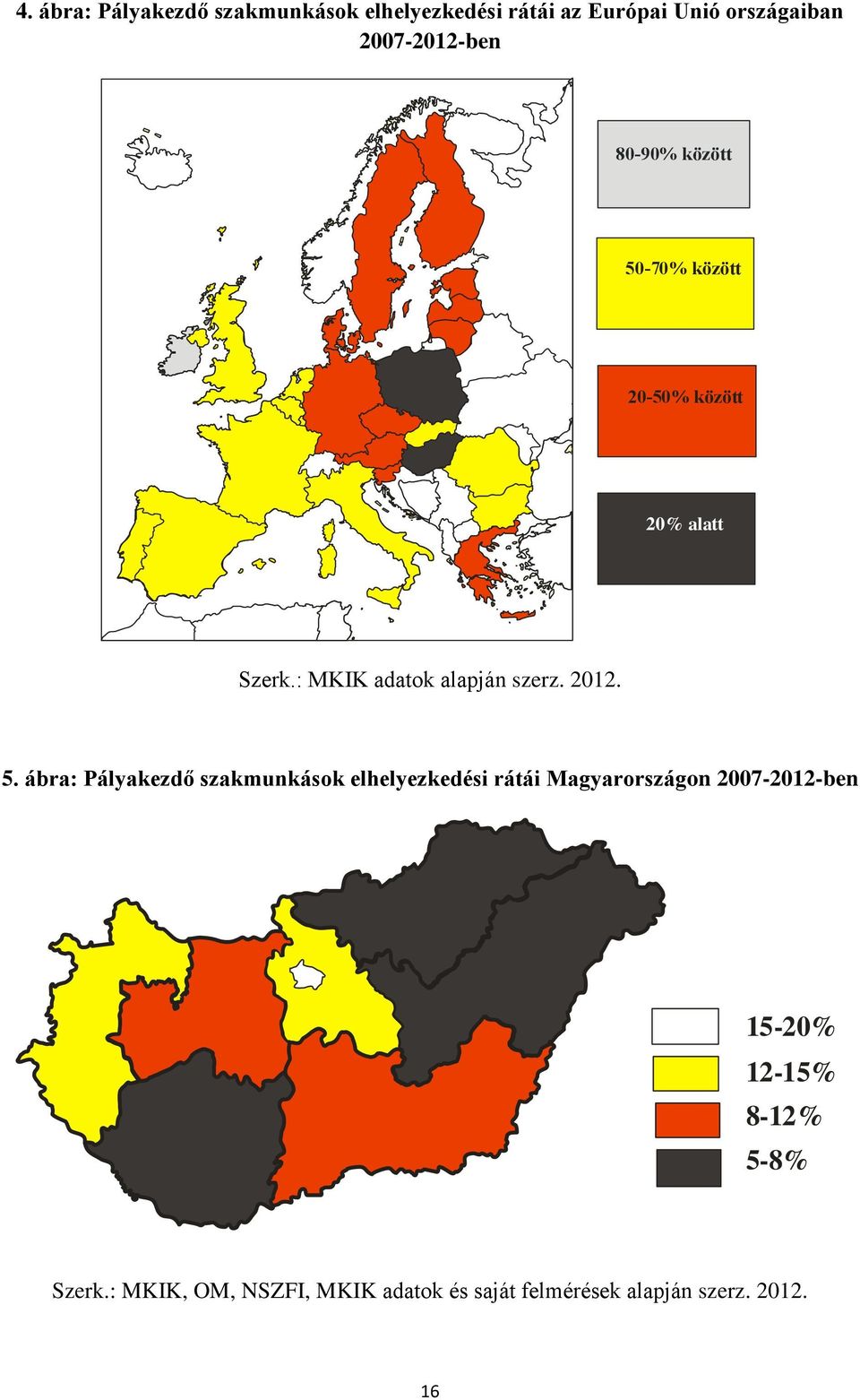 : MKIK adatok alapján szerz. 2012. 5.