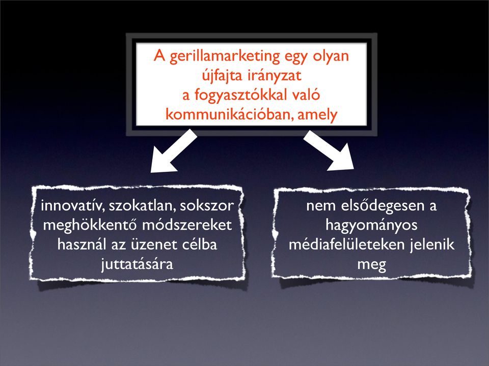 szokatlan, sokszor meghökkentő módszereket használ az