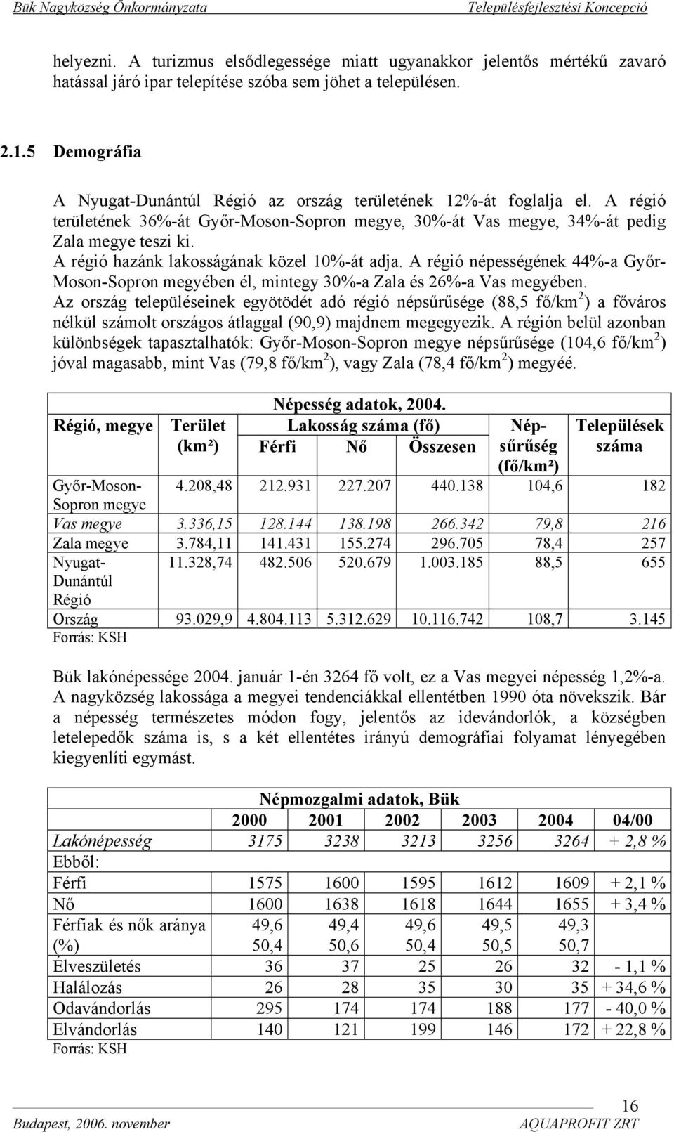 A régió hazánk lakosságának közel 10%-át adja. A régió népességének 44%-a Győr- Moson-Sopron megyében él, mintegy 30%-a Zala és 26%-a Vas megyében.