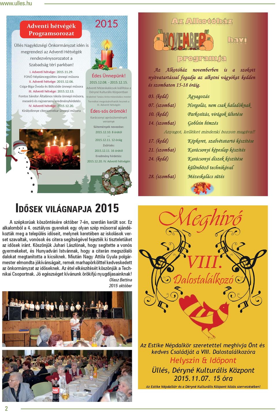 Adven hétvége: 2015.12.13.