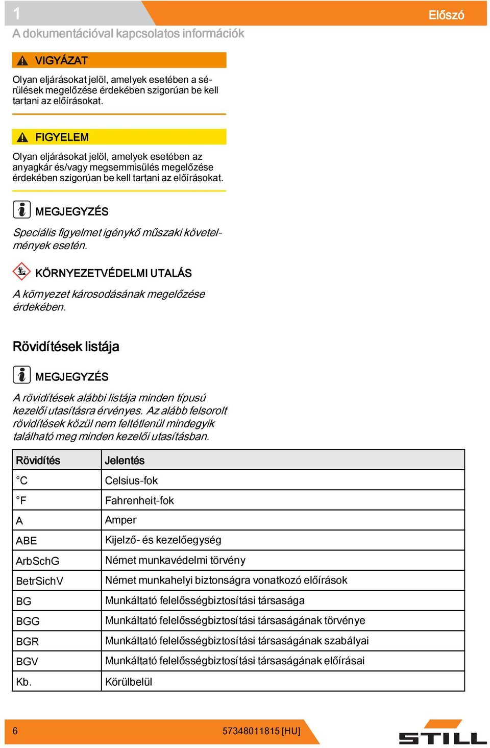Speciális figyelmet igénykő műszaki követelmények esetén. KÖRNYEZETVÉDELMI UTALÁS A környezet károsodásának megelőzése érdekében.