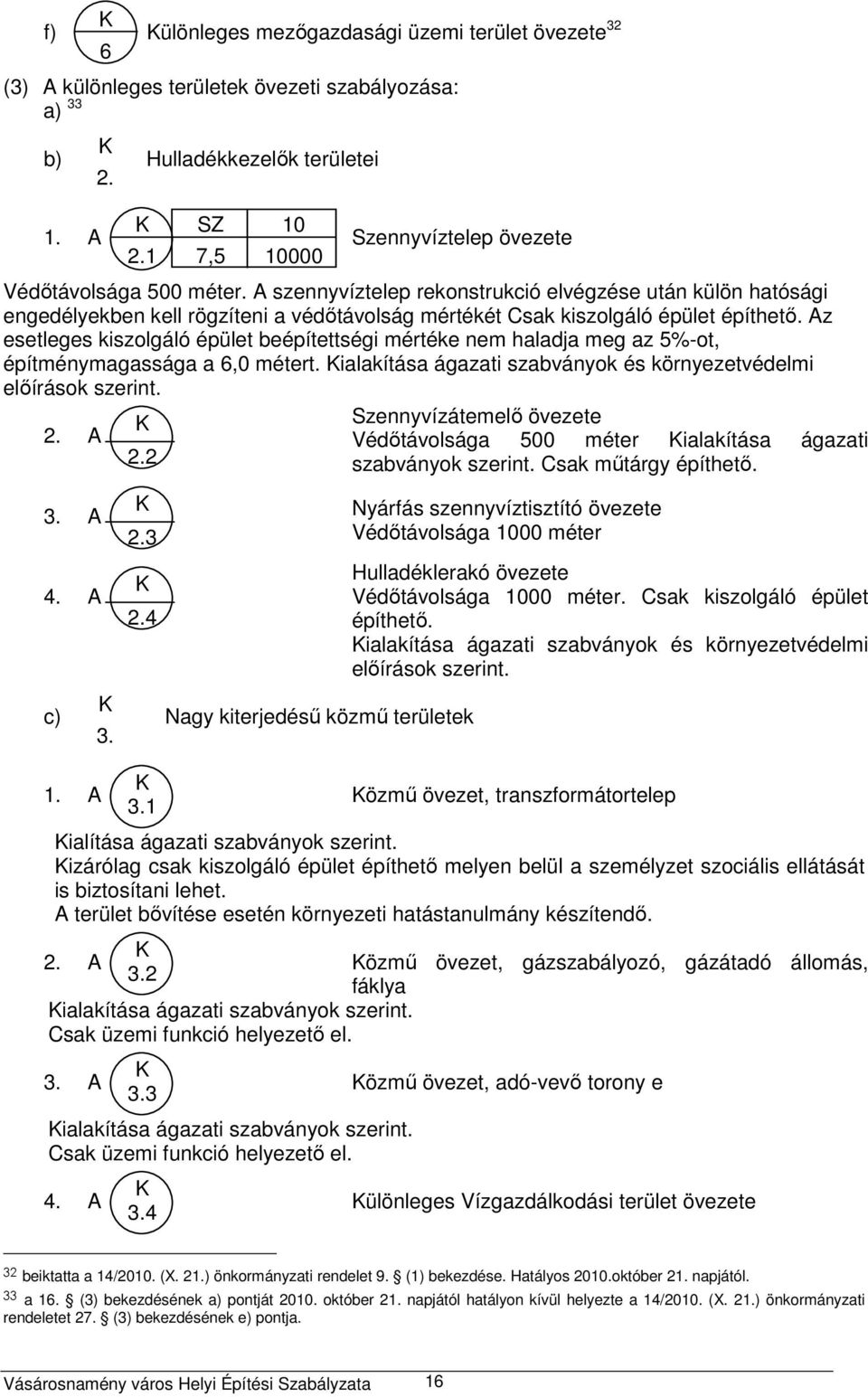 A szennyvíztelep rekonstrukció elvégzése után külön hatósági engedélyekben kell rögzíteni a védőtávolság mértékét Csak kiszolgáló épület építhető.