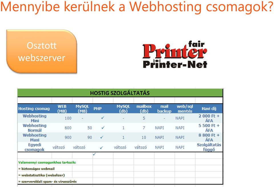 Webhosting