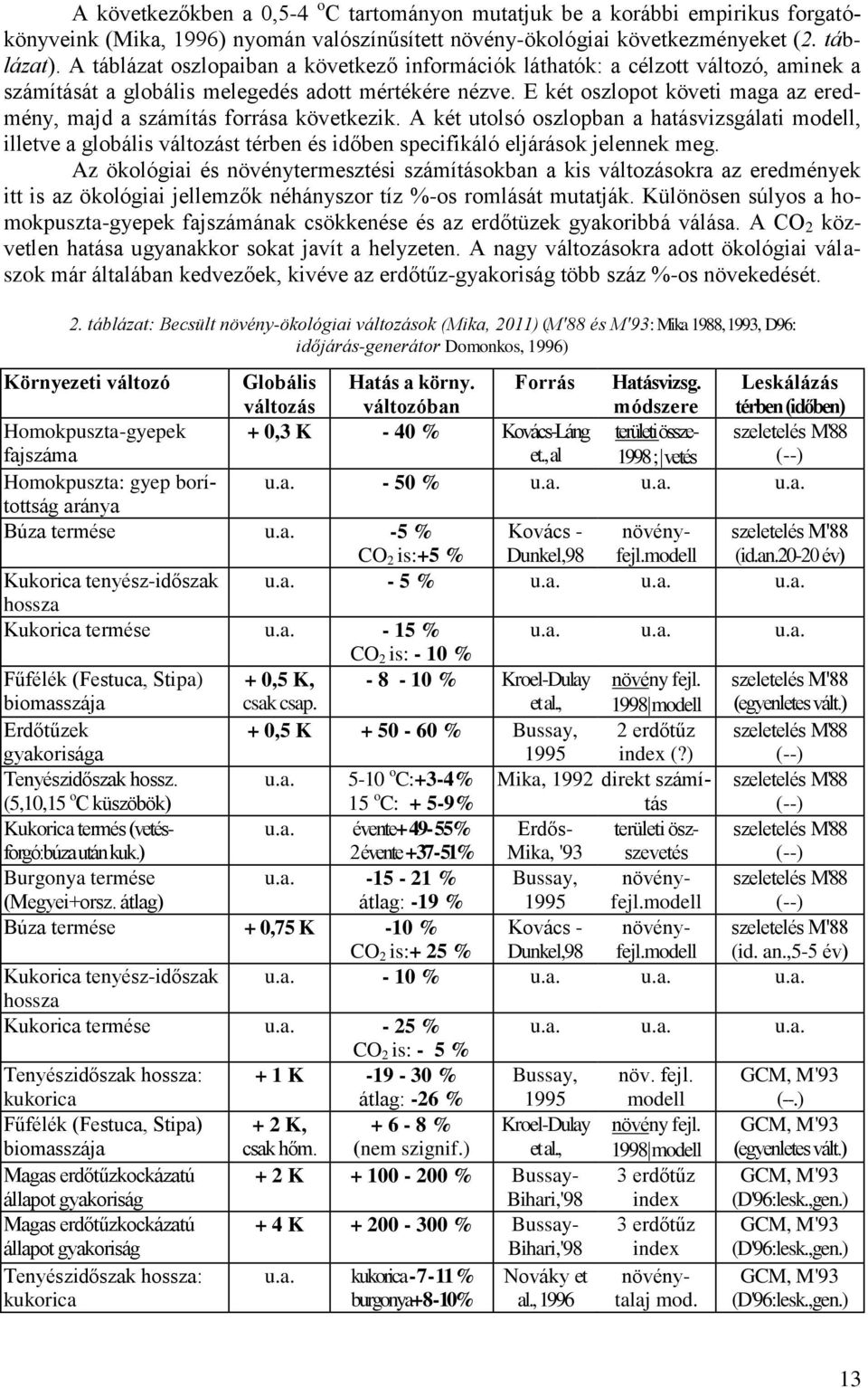 E két oszlopot követi maga az eredmény, majd a számítás forrása következik.