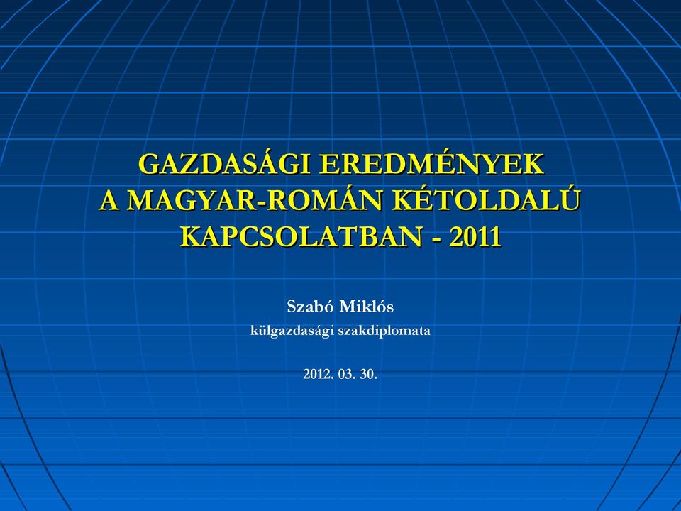 KAPCSOLATBAN - 2011 Szabó
