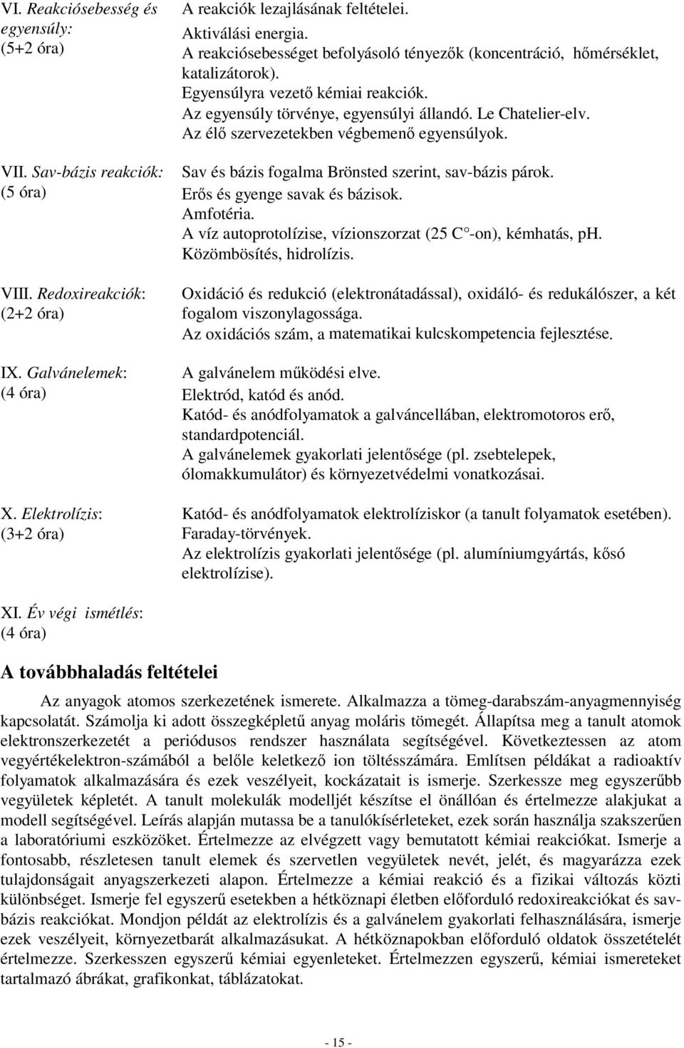 Le Chatelier-elv. Az élő szervezetekben végbemenő egyensúlyok. Sav és bázis fogalma Brönsted szerint, sav-bázis párok. Erős és gyenge savak és bázisok. Amfotéria.