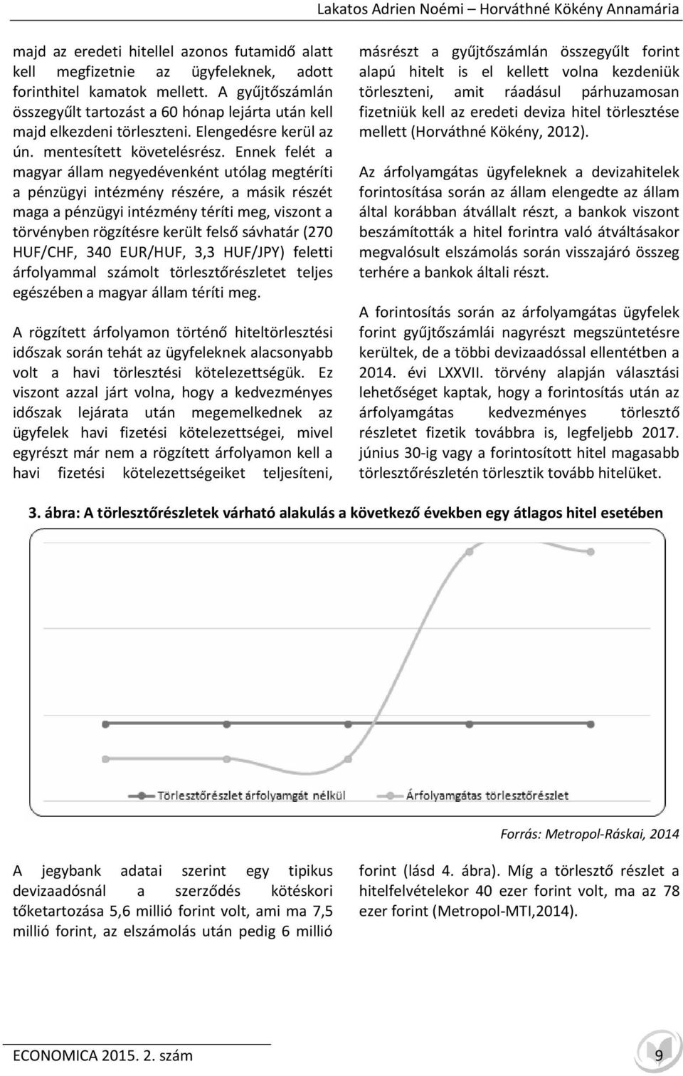 Ennek felét a magyar állam negyedévenként utólag megtéríti a pénzügyi intézmény részére, a másik részét maga a pénzügyi intézmény téríti meg, viszont a törvényben rögzítésre került felső sávhatár