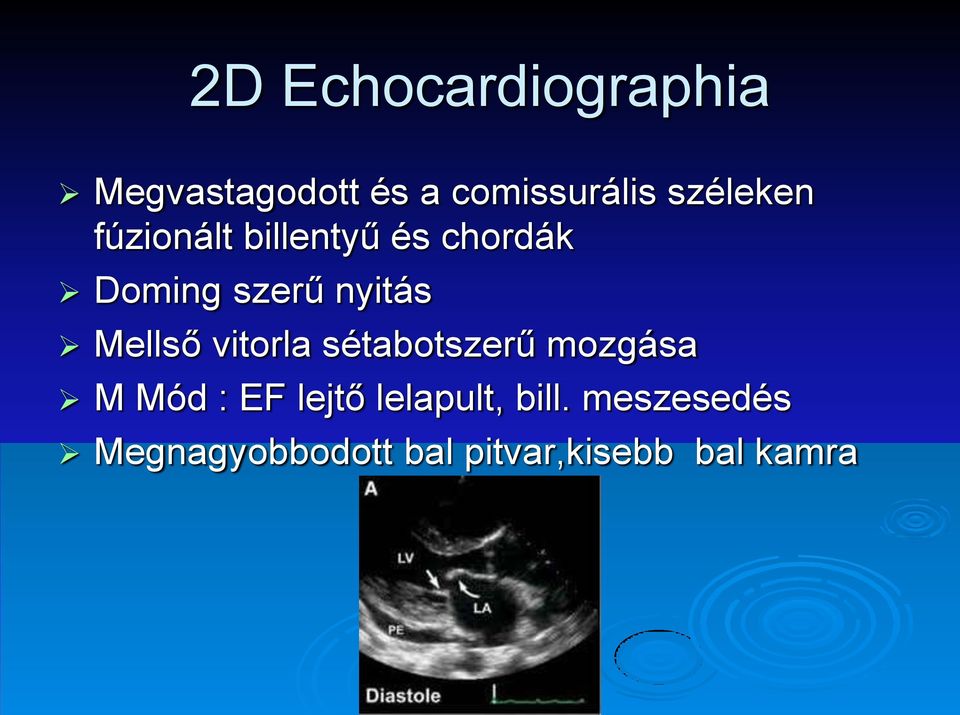 Mellső vitorla sétabotszerű mozgása M Mód : EF lejtő