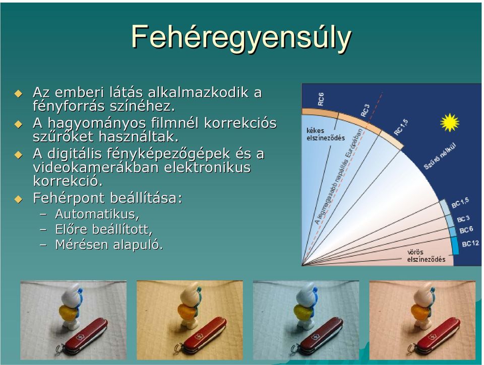 A digitális fényképezőgépek és a videokamerákban elektronikus