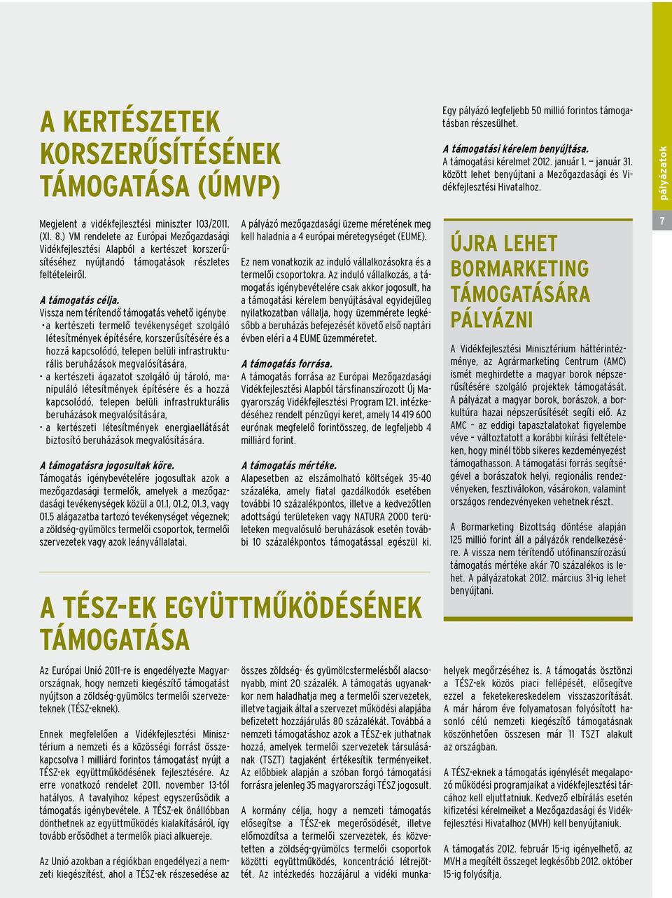 ) VM rendelete az Európai Mezőgazdasági Vidékfejlesztési Alapból a kertészet korszerűsítéséhez nyújtandó támogatások részletes feltételeiről. A támogatás célja.