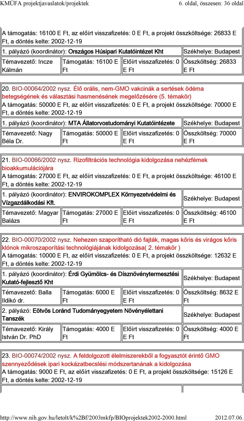 Élő orális, nem-gmo vakcinák a sertések ödéma betegségének és választási hasmenésének megelőzésére (5.