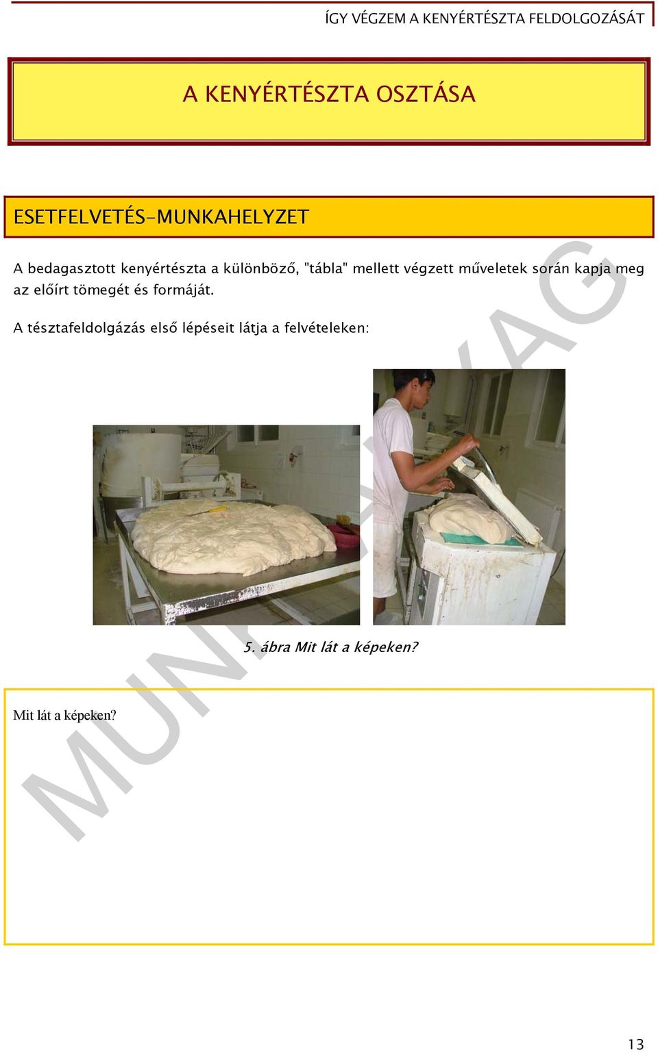 kapja meg az előírt tömegét és formáját.