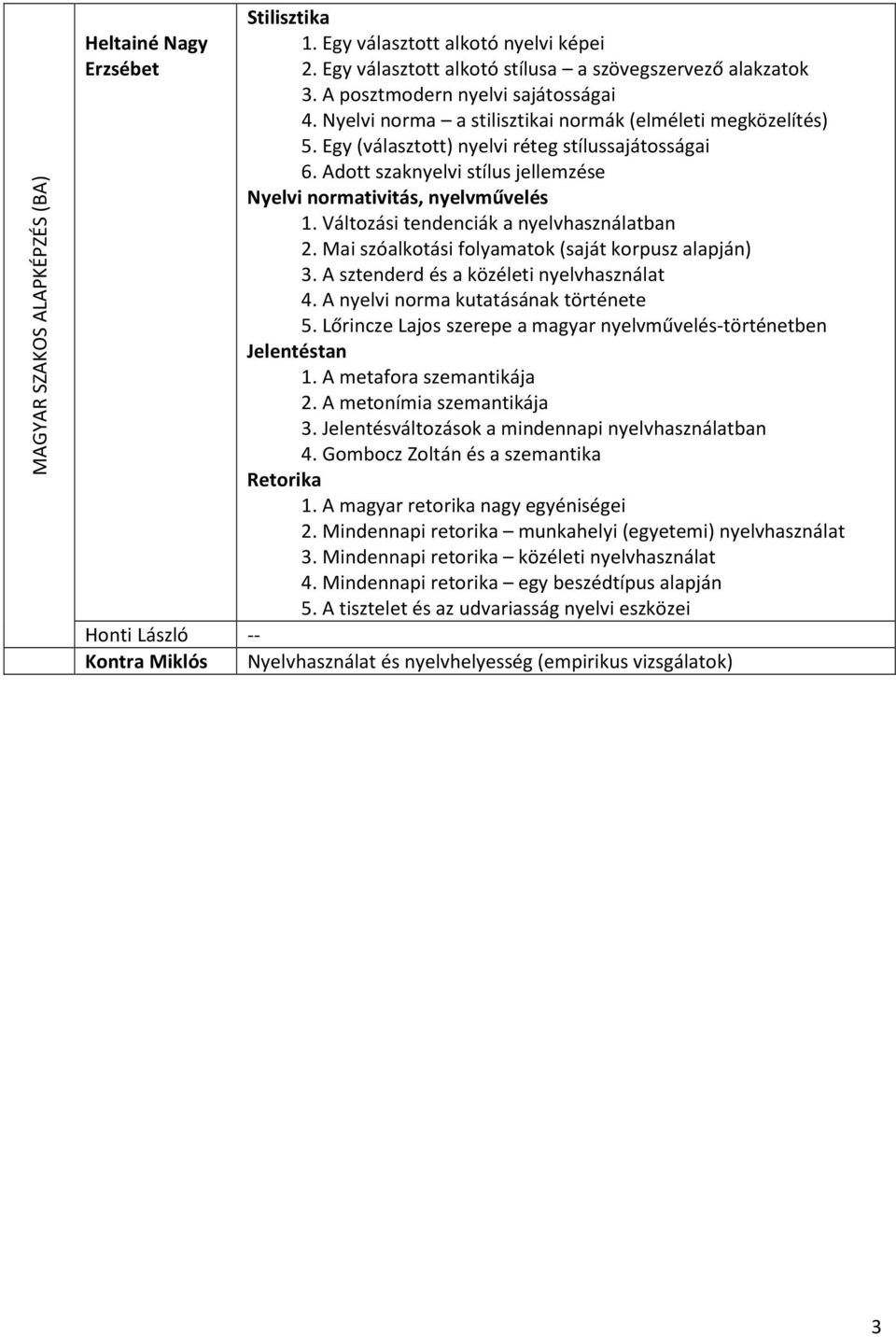 Adott szaknyelvi stílus jellemzése Nyelvi normativitás, nyelvművelés 1. Változási tendenciák a nyelvhasználatban 2. Mai szóalkotási folyamatok (saját korpusz alapján) 3.