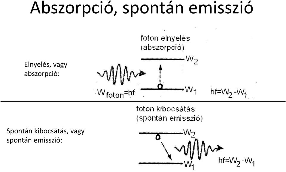 abszorpció: Spontán