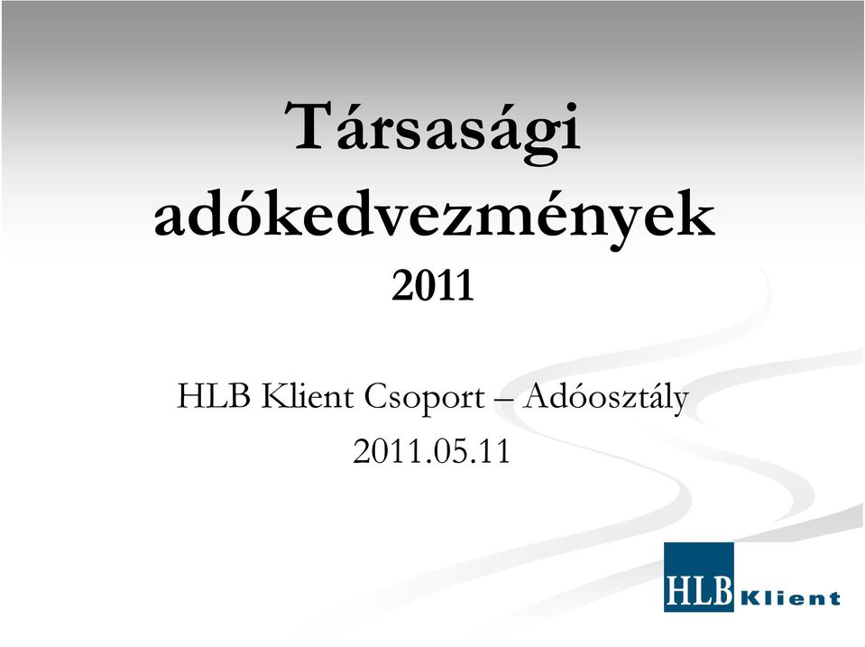 2011 HLB Klient