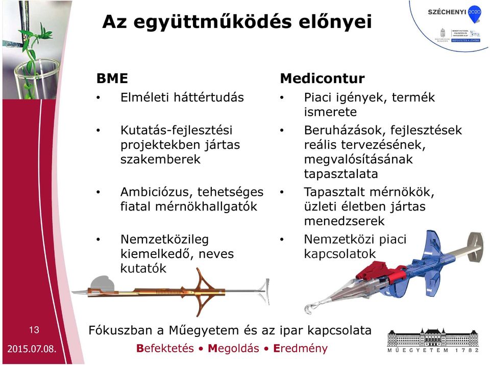 Nemzetközileg kiemelkedő, neves kutatók Beruházások, fejlesztések reális tervezésének,