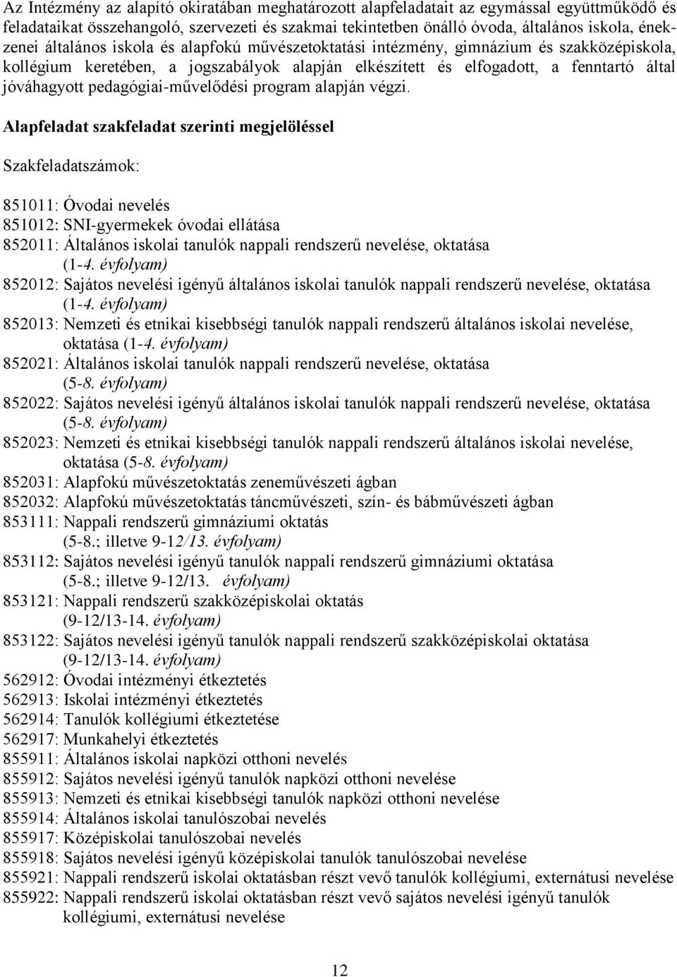 pedagógiai-művelődési program alapján végzi.