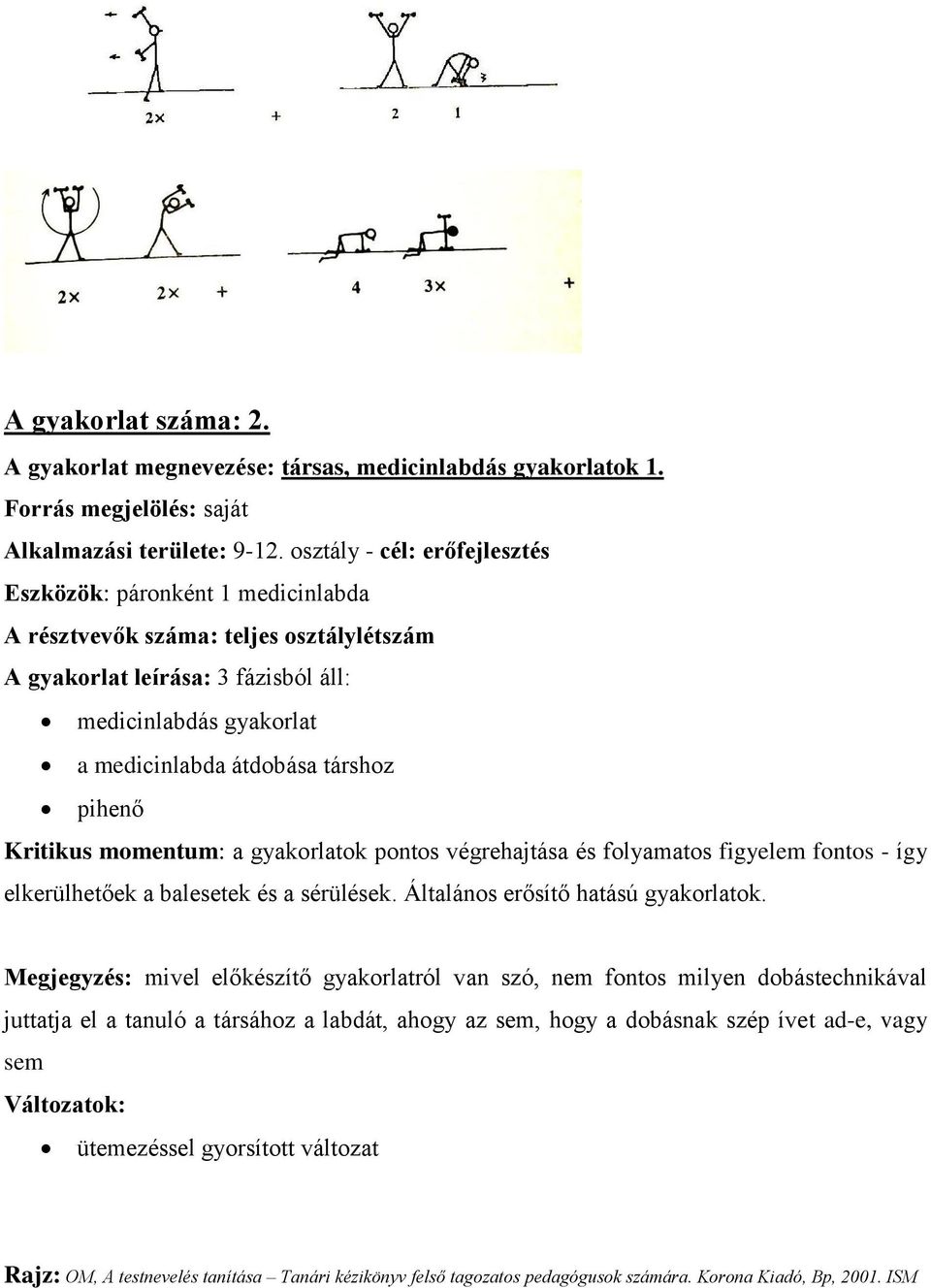 pontos végrehajtása és folyamatos figyelem fontos - így elkerülhetőek a balesetek és a sérülések. Általános erősítő hatású gyakorlatok.