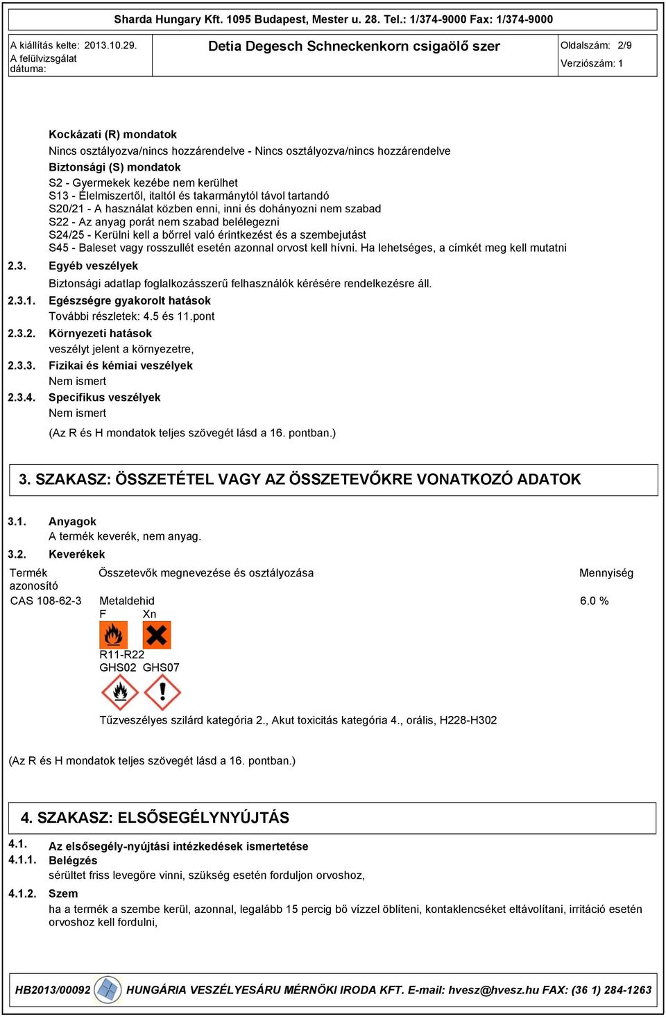 000 Oldalszám: 2/9 2.3. 2.3.1. 2.3.2. 2.3.3. 2.3.4.