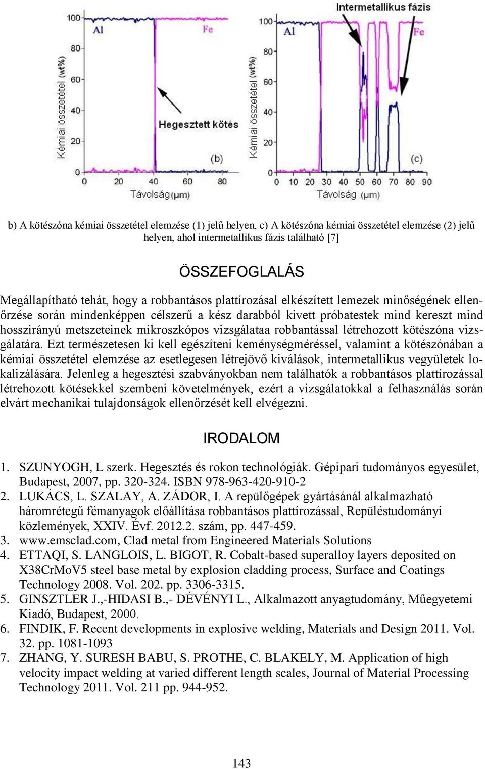 vizsgálataa robbantással létrehozott kötészóna vizsgálatára.