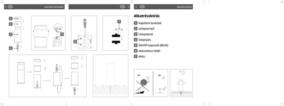 Adern der Deckenleuchte 3 Leuchtmittel, 6 Stück, 3 W, Spotlampe, GU10 2 Lámpaernyő 4 Fassung 3