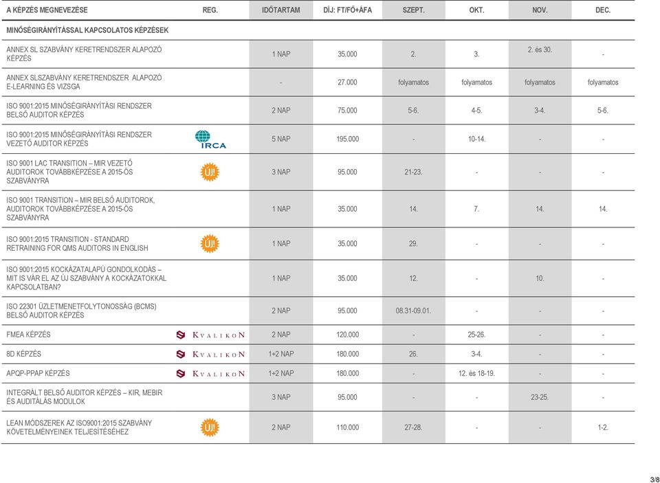 TRANSITION MIR VEZETİ AUDITOROK TOVÁBBKÉPZÉSE A 2015-ÖS SZABVÁNYRA ISO 9001 TRANSITION MIR BELSİ AUDITOROK, AUDITOROK TOVÁBBKÉPZÉSE A 2015-ÖS SZABVÁNYRA - 27.