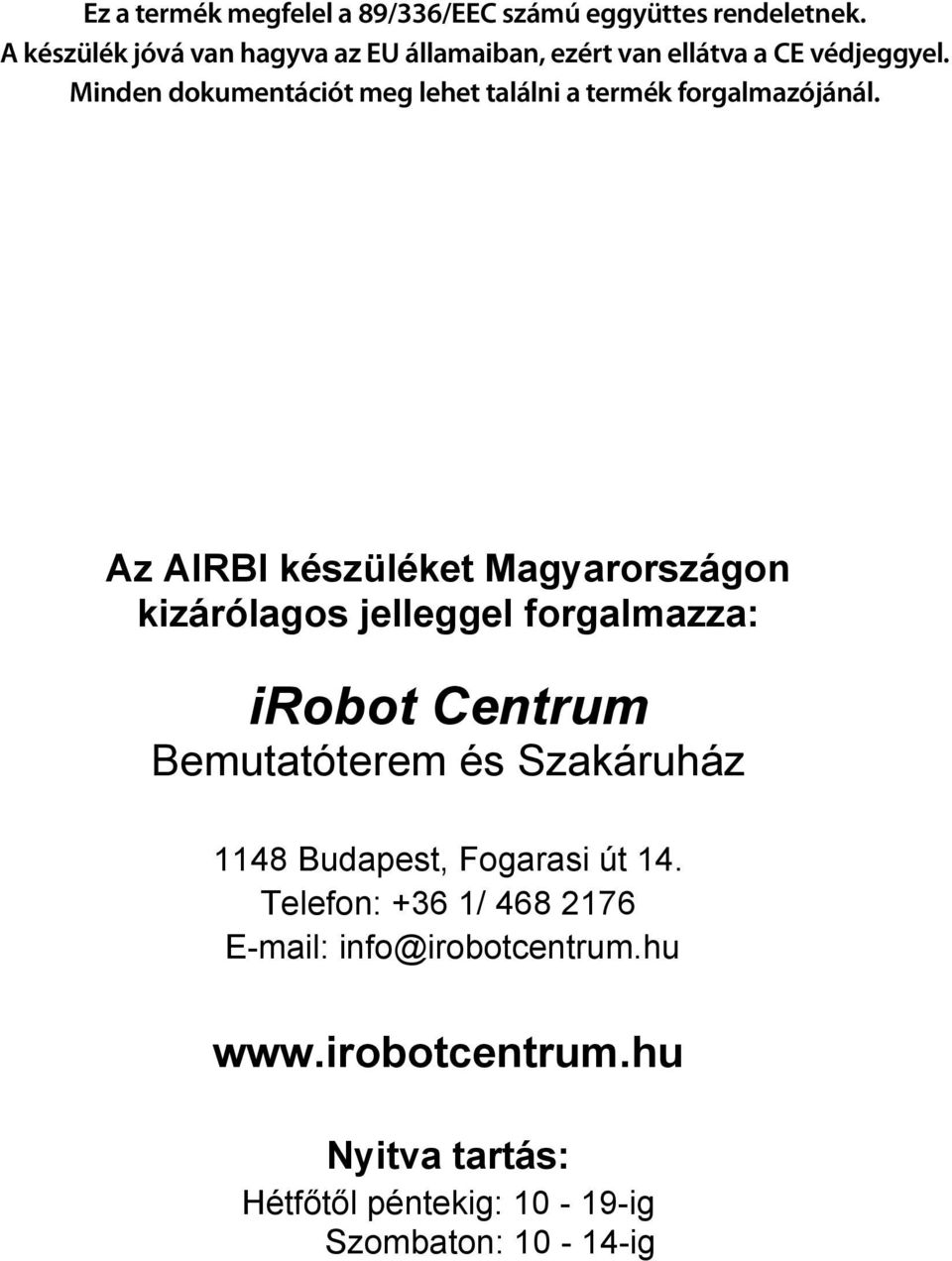 Ultrahangos párásító készülék Airbi MIST - PDF Free Download
