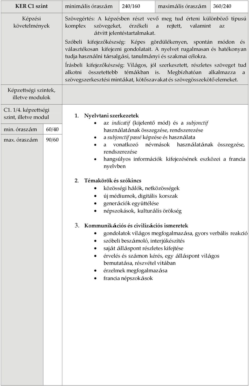 A nyelvet rugalmasan és hatékonyan tudja használni társalgási, tanulmányi és szakmai célokra.