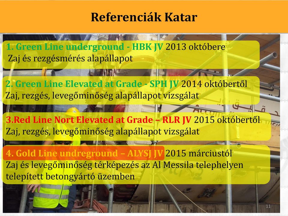 Red Line Nort Elevated at Grade RLR JV 2015 októbertől Zaj, rezgés, levegőminőség alapállapot vizsgálat 4.