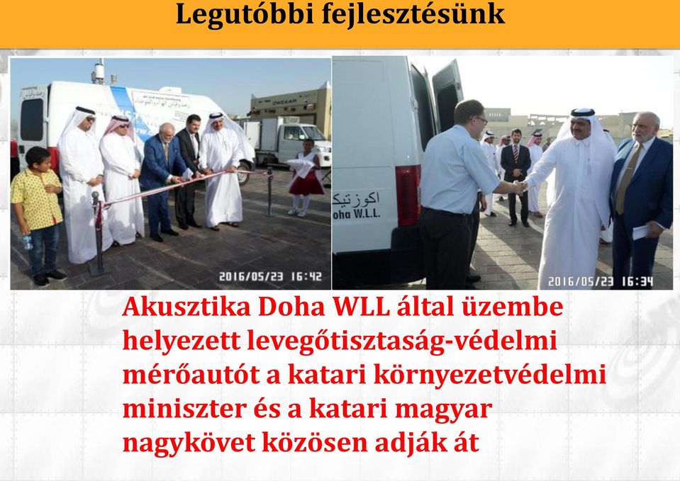levegőtisztaság-védelmi mérőautót a katari