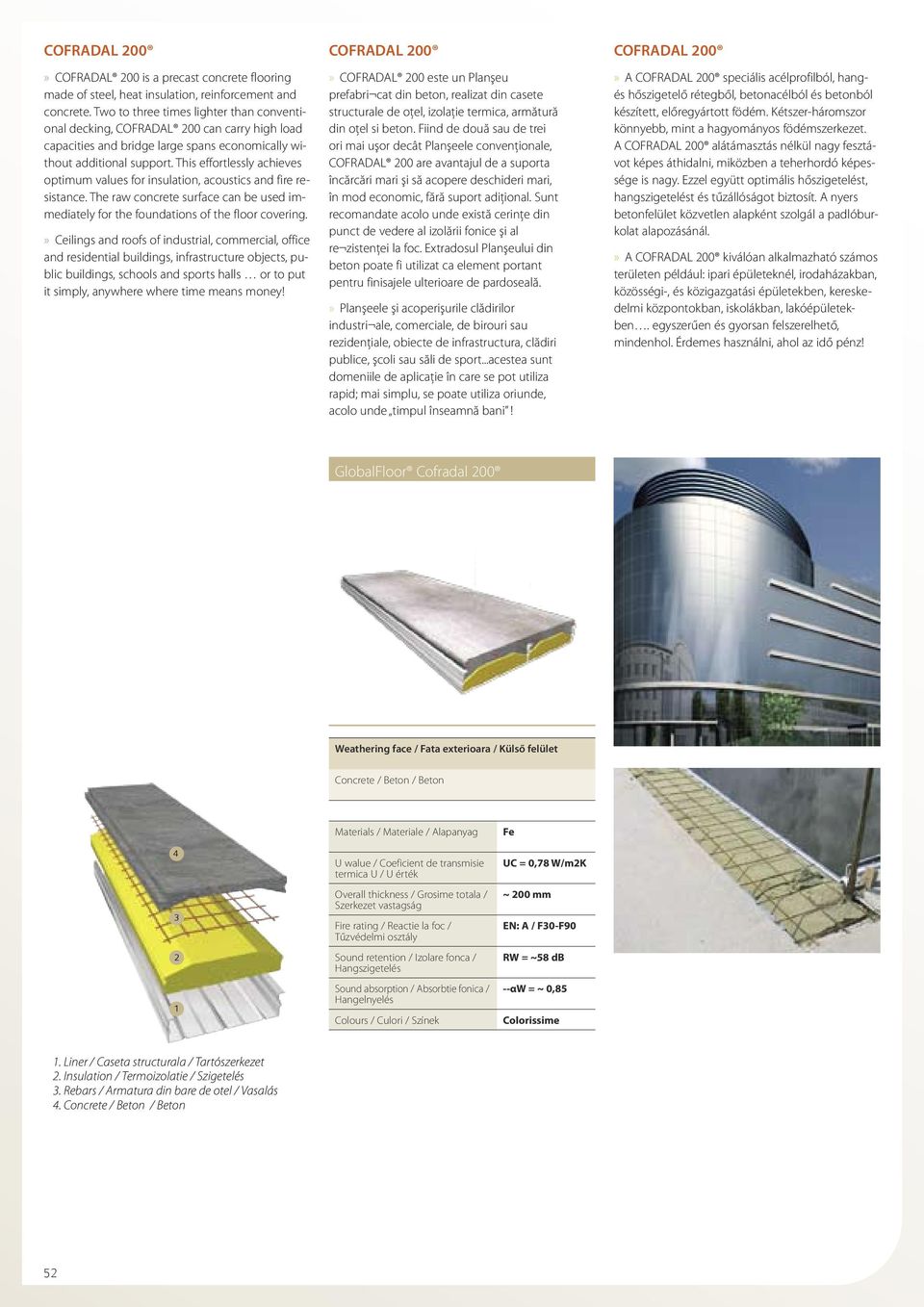 This effortlessly achieves optimum values for insulation, acoustics and fire resistance. The raw concrete surface can be used immediately for the foundations of the floor covering.
