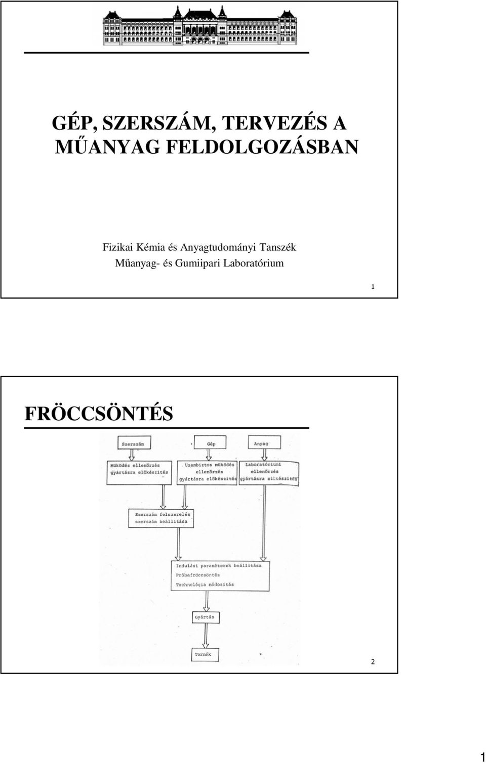 Kémia és Anyagtudományi Tanszék