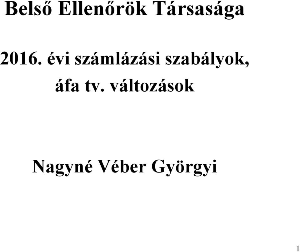 évi számlázási