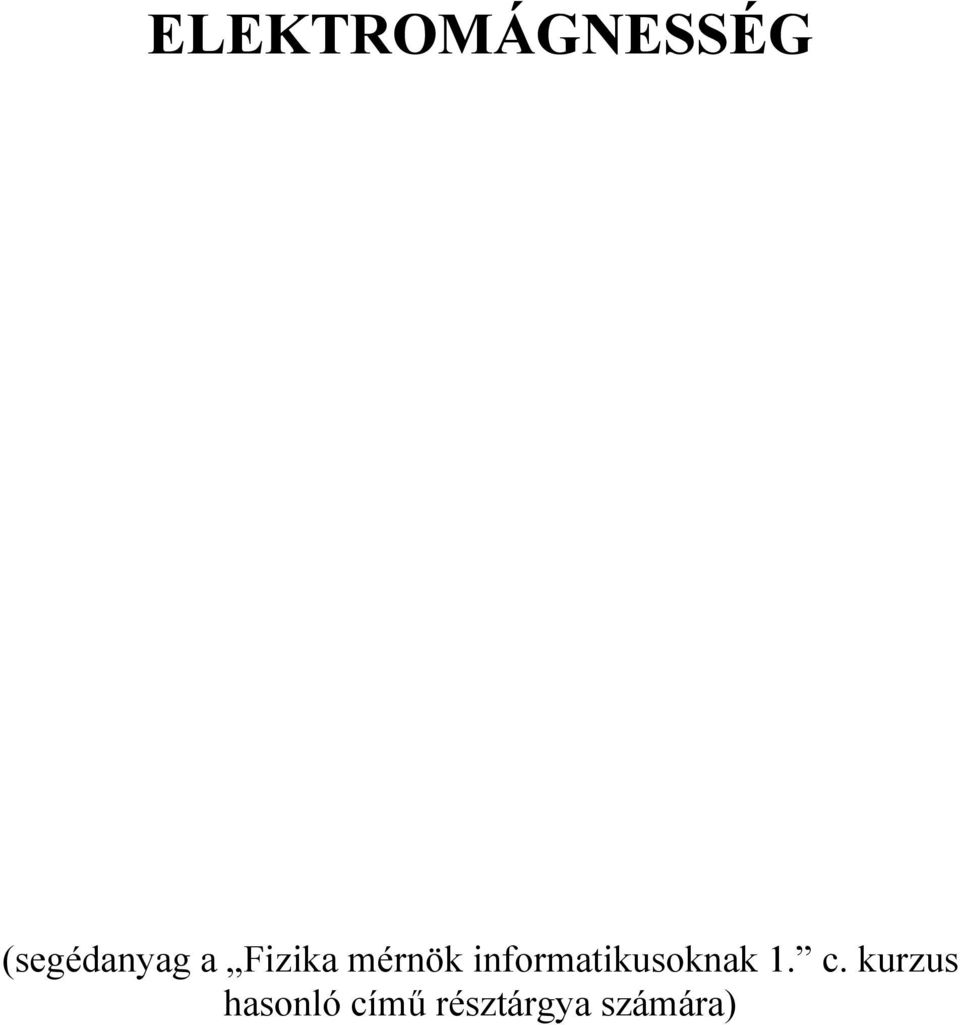 mérnök informatikusoknak 1.