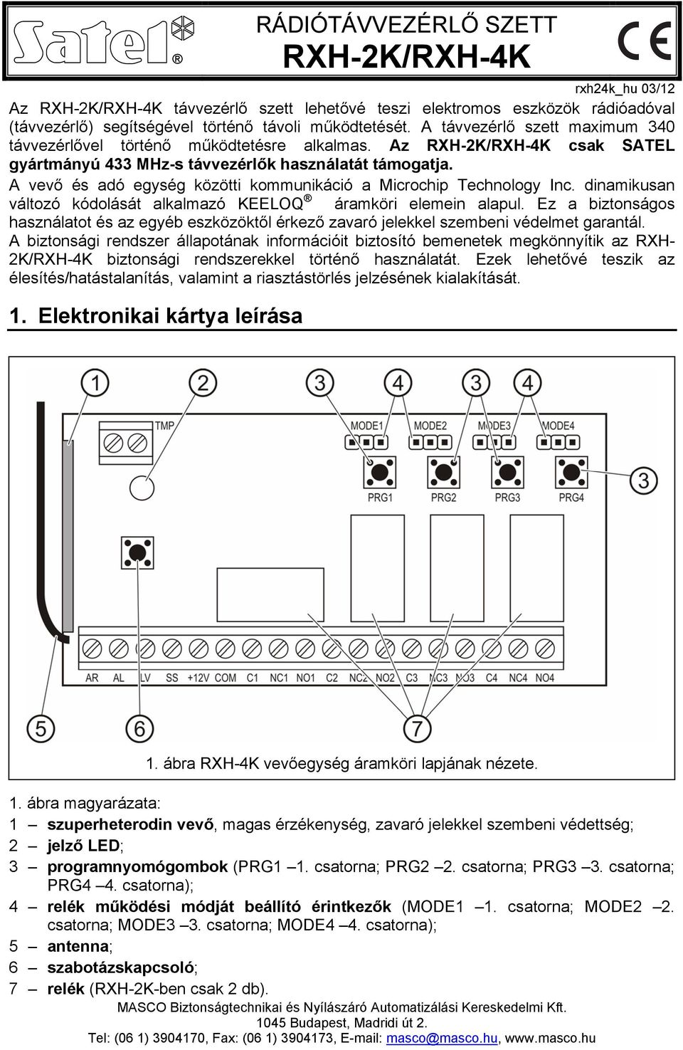 A vevő és adó egység közötti kommunikáció a Microchip Technology Inc. dinamikusan változó kódolását alkalmazó KEELOQ áramköri elemein alapul.