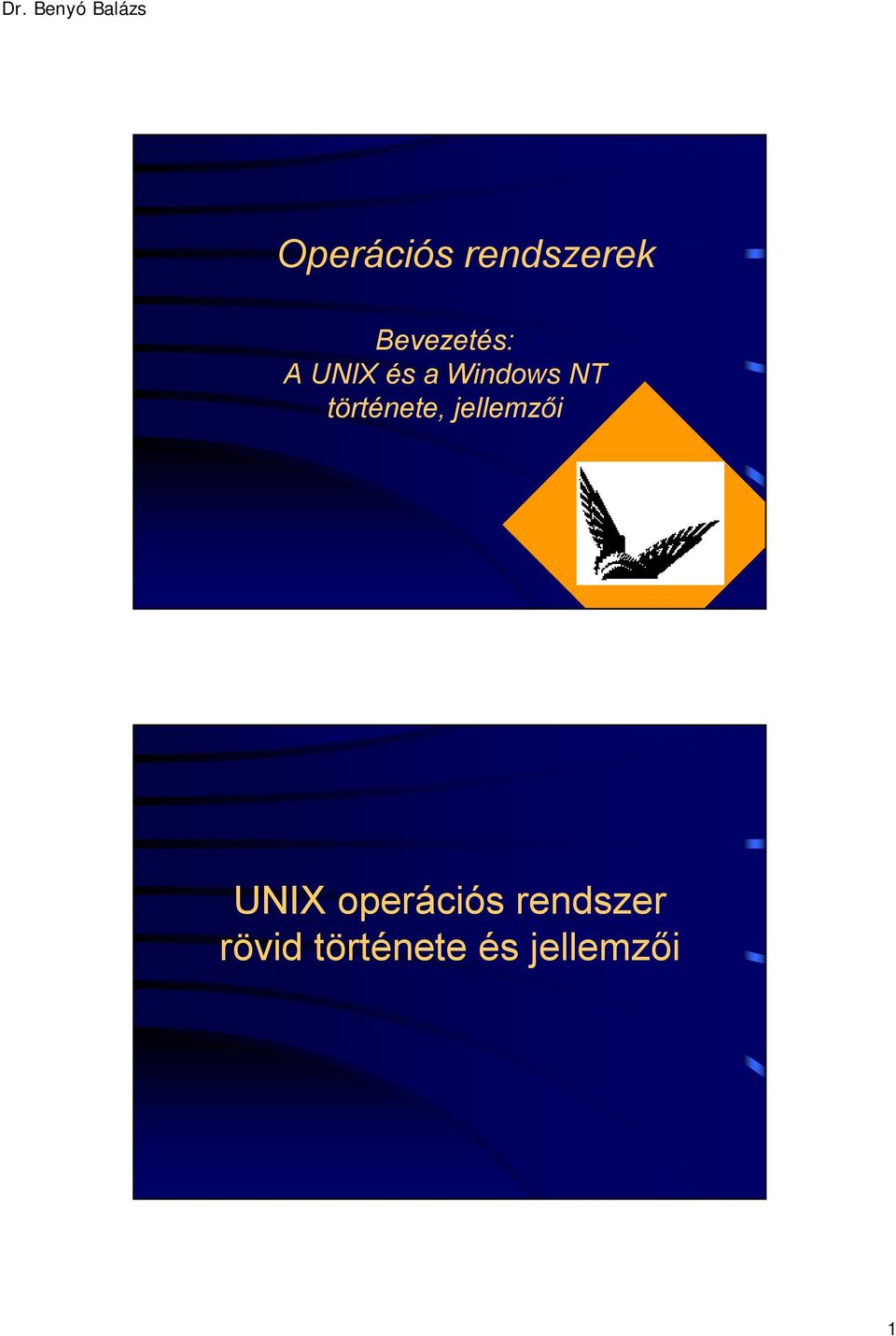 jellemzői UNIX operációs