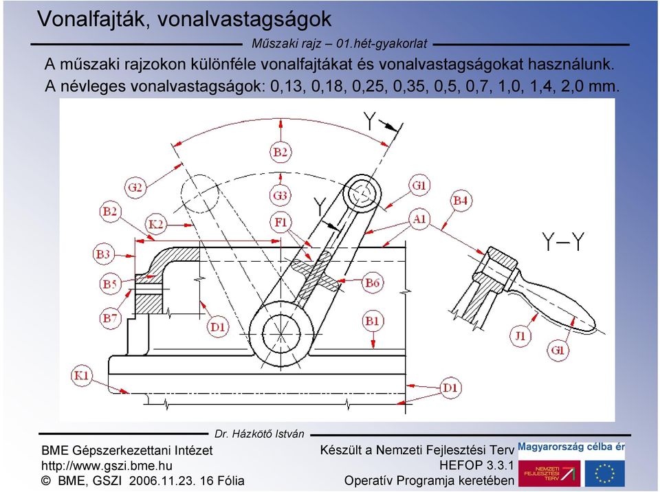 vonalvastagságokat használunk.