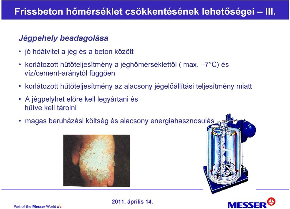 jéghőmérséklettől ( max.